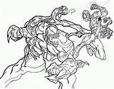 Villains Venom sketch template