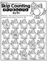 Counting 5s Worksheets Skip Worksheet Math Kindergarten Count Activities Grade Penguin Games Penguins Fun Kids Printable First Homeschool Maths Teaching sketch template