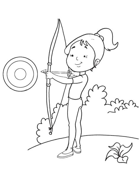 archery practice coloring pages   archery practice