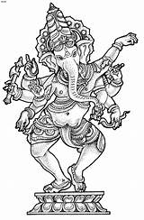 Ganesha Coloring Ganesh Pages Colouring Chaturthi Kleurplaten Lord Printable Hindu Tattoo Nl Buddha Drawing Color 4to40 Tattoos Explore sketch template