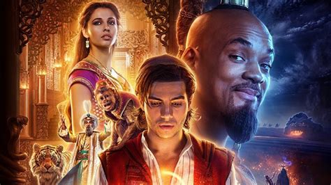 disney releases  trailer poster   action aladdin