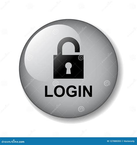 login icon button stock illustration illustration  isolated