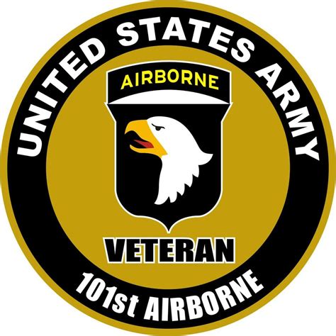 United States Army Veteran 101st Airborne Decal Window