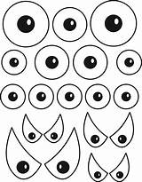 Monster Eyes Clipart Cliparts Library Plate Paper sketch template