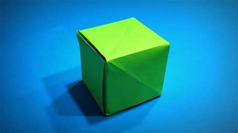 origami cube     paper cube diy easy origami art paper crafts youtube