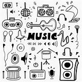 Doodle Music Notes Clipart Musical Dibujo Drawn Hand Musique Doodles Musik Musica La Note Easy Drawings Dibujos Etsy Portada Simple sketch template