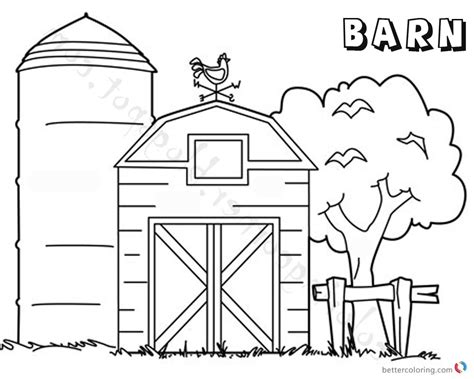 barn coloring pages  getcoloringscom  printable colorings