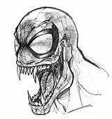 Venom Drawings Sketch Pencil Drawing Spiderman Daily Draw Marvel Head Sketches Comics Aka Eddie Gargan Cool Imgarcade Anti Deviantart Comic sketch template