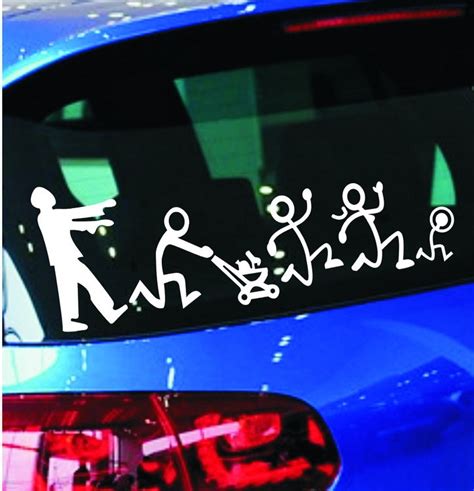 car styling happy family member  family car hood simulationdoorrear window decal sticker