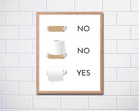 hilarious toilet wall art to encourage toilet etiquette