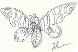 Mothra Coloring Pages Deviantart Template sketch template