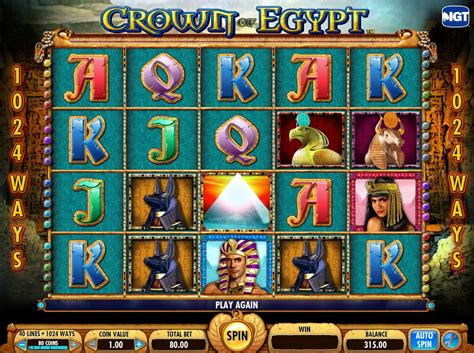 crown  egypt slot game igt
