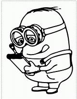 Coloring Dave Pages Minions Popular sketch template