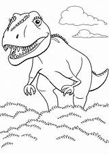 Kolorowanki Wydruku Dinozaury Kolorowanka Tyranozaur Druku sketch template