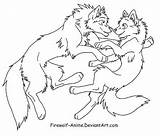 Lineart Couple Pup Leroy Vicky Wolves 80fe Img12 Firewolf Fighting Manga sketch template