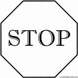 Stop Sign Coloring Bigactivities Signs Safety Pages 2009 sketch template