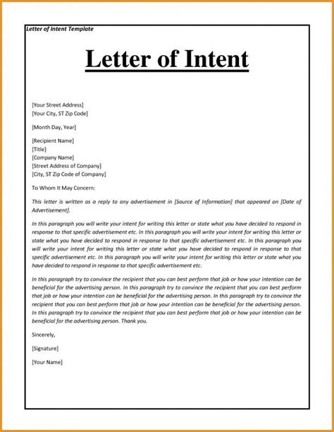 letter  intent mous syusa letter  intent letter  teacher