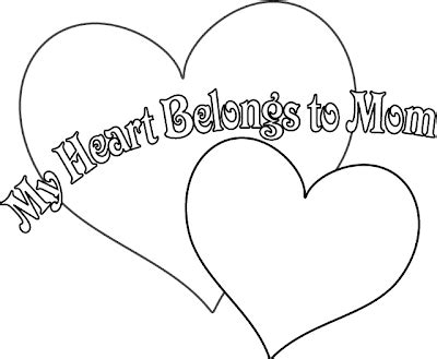 happy mother day  heart belong  mom coloring pages  world pics