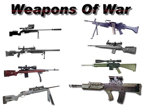 types  weapons