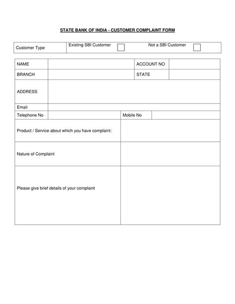customer complaint forms   ms word