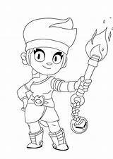 Brawl Amber Stars Coloring Pages Print sketch template
