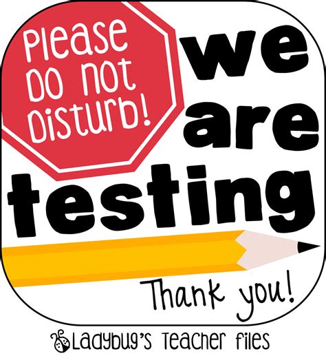 state testing sign ladybugs teacher files