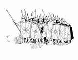 Roman Soldier Coloring Drawing Pages Printable Color Sketch Getcolorings Pag Getdrawings sketch template