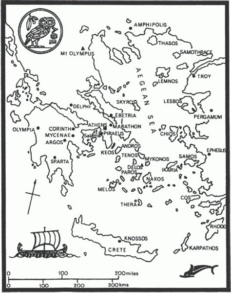 ancient greece map  coloring  greeks copy  culture