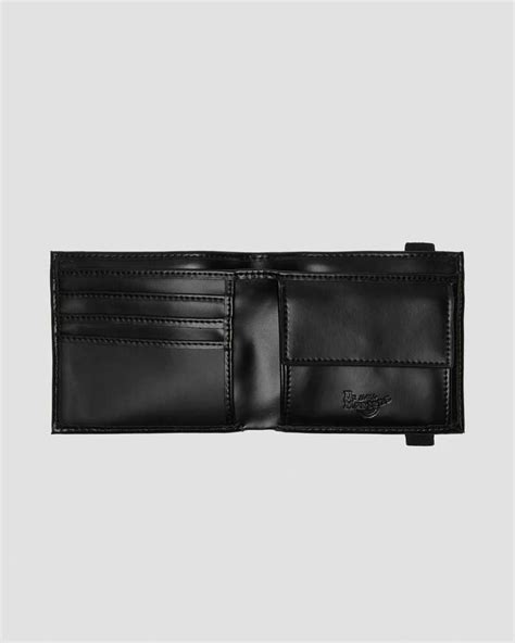 leather elastic wallet dr martens