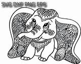 Elephant Zentangle 3ab561 Getbutton sketch template