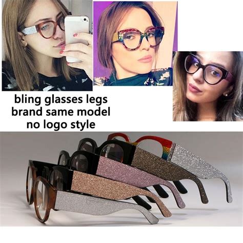 ccspace gorgeous ladies cat eye shiny rhinestones glasses frames for