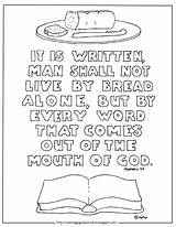 Coloring Pages Matthew Bread Alone Kids Live Man Shall Printable Philippians Bible Colouring Sheets Verse 1926 Kid Adron Mr Coloringpagesbymradron sketch template