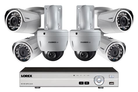 home security system with hd 1080p bullet cameras and two 720p ptz