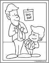 Coloring Father Son Pages Fathers Dad Printable Colorwithfuzzy Getdrawings Getcolorings sketch template