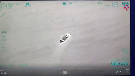 dramatic video shows ukrainian drones blasting russian boats