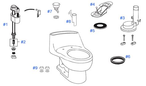 toto prominence toilet replacement parts