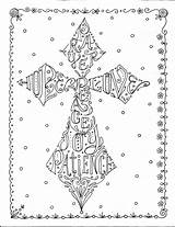 Religious Kreuz Cruces Yoga Crosses Digi sketch template