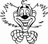 Clown Coloring Face Pages Smile Coloringme Printable sketch template
