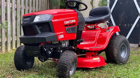 craftsman    riding mower  month review youtube