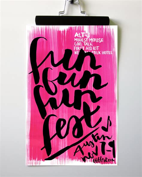 fun fun fun fest event poster  behance