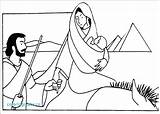 Joseph Mary Coloring Pages Kids Getcolorings sketch template