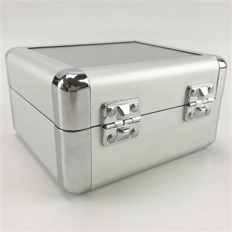 middle aluminium storage box  degree open aluminum tool case  foam