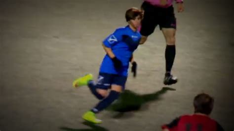 Female Soccer Player Elicits Amazing Response Playing