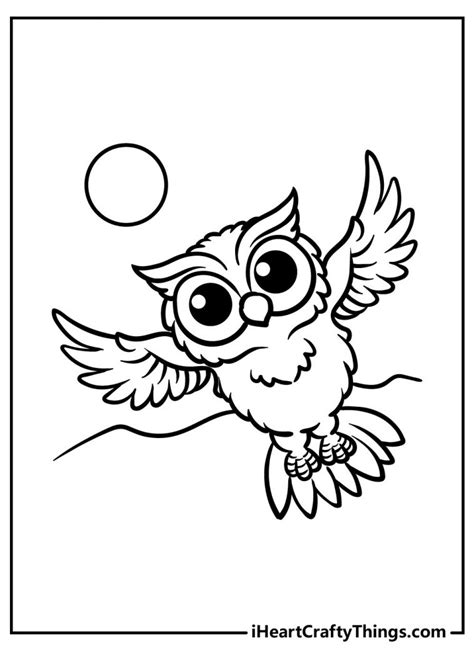 wise owl coloring pages updated