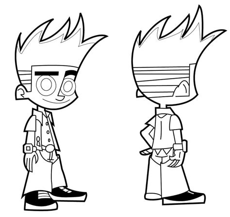 mary test  johnny test coloring page  printable coloring