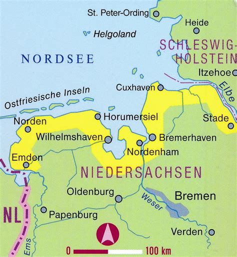 reisgids nordseekueste niedersachsen noordzeekust reise   verlag