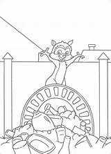 Hedge Over Coloring Pages Rj Raccoon Clipart Color Print Book Getcolorings Hellokids sketch template