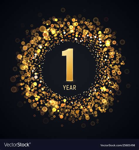 year anniversary isolated design element vector image