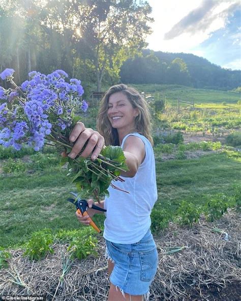 Gisele Bundchen Picks Fresh Food From A Garden With Daughter Vivian