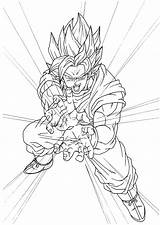 Dragon Ball Coloring Kids Songoku Pages Funny Anime sketch template